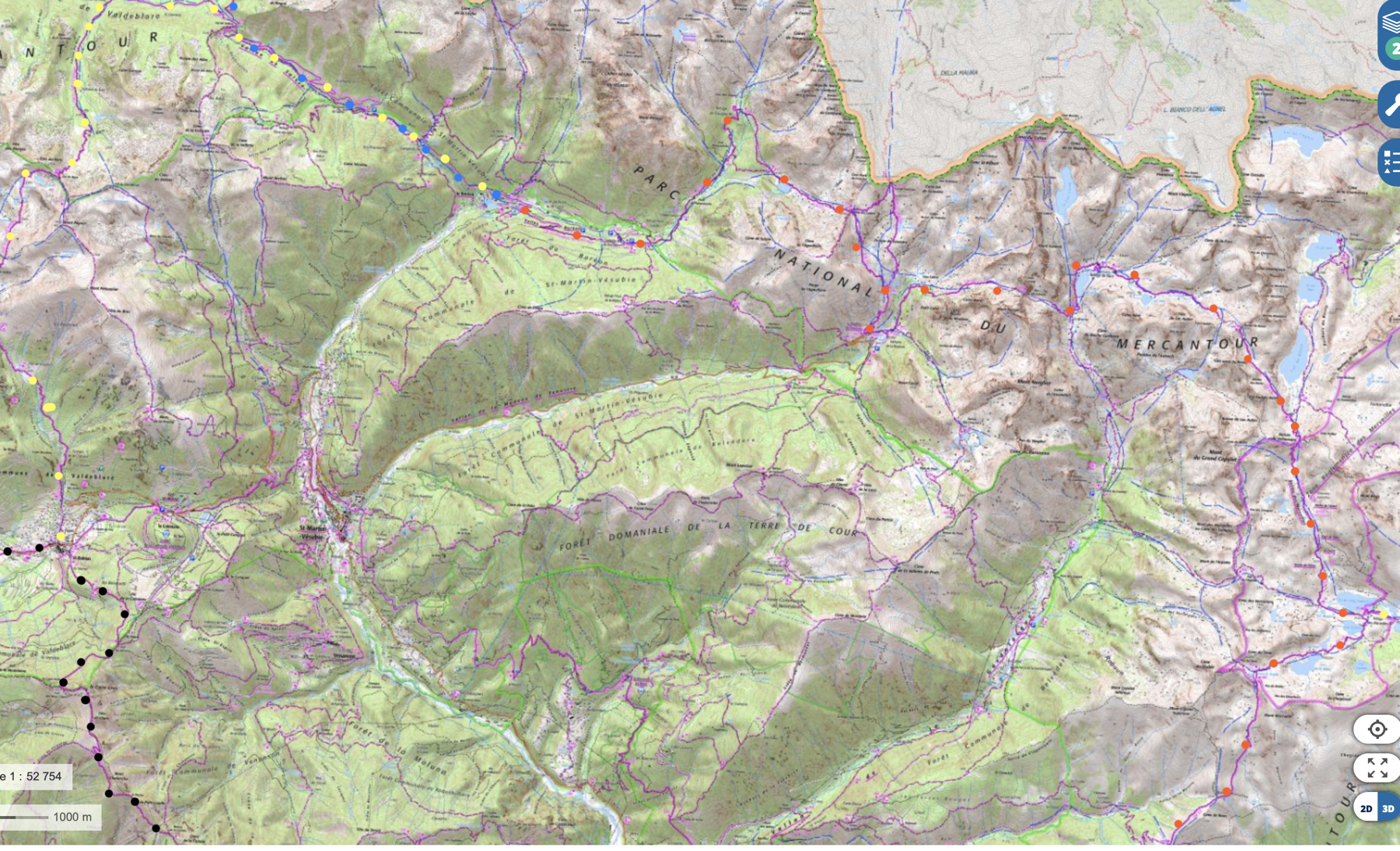 GR5 and GR52 routes near the Mediterranean 